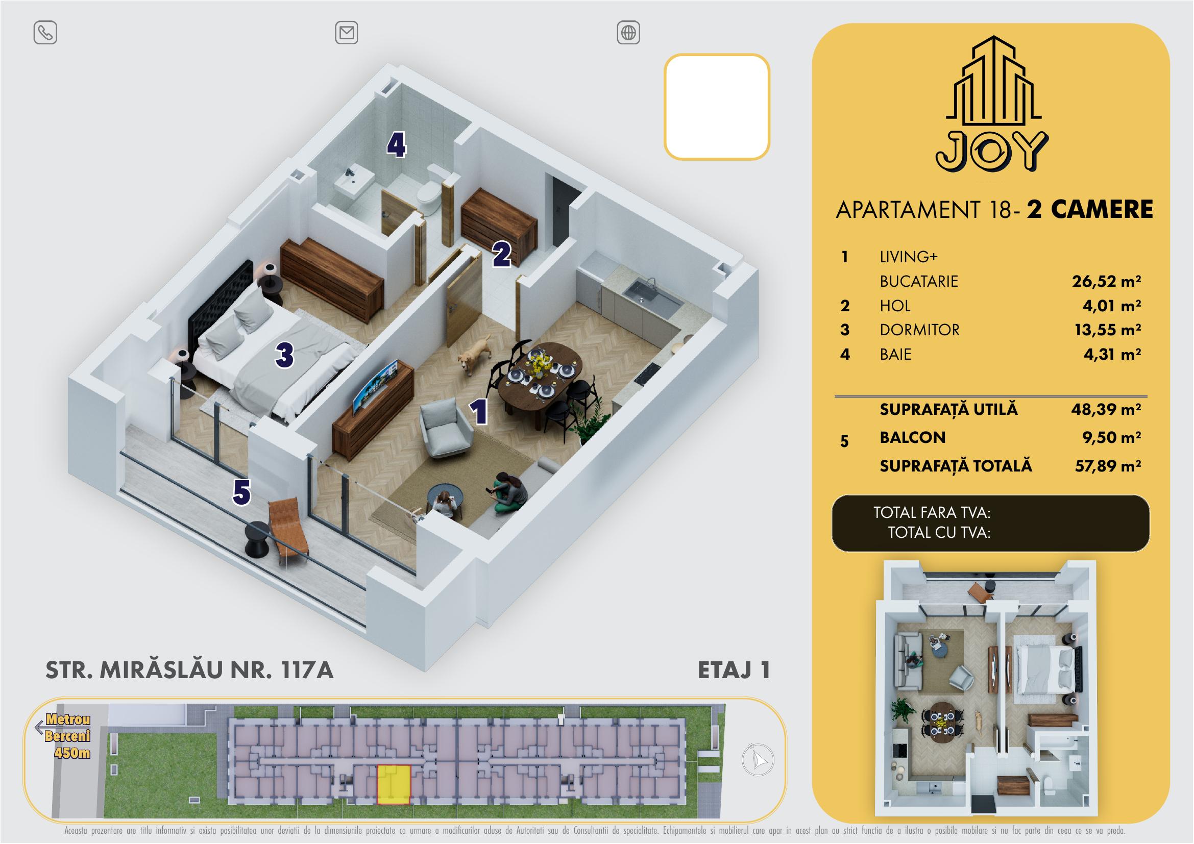 APARTAMENT 18 - 2 CAMERE