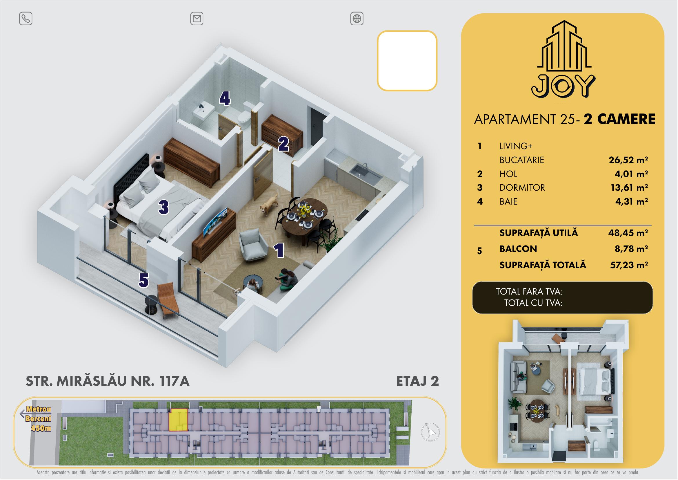 APARTAMENT 25 - 2 CAMERE