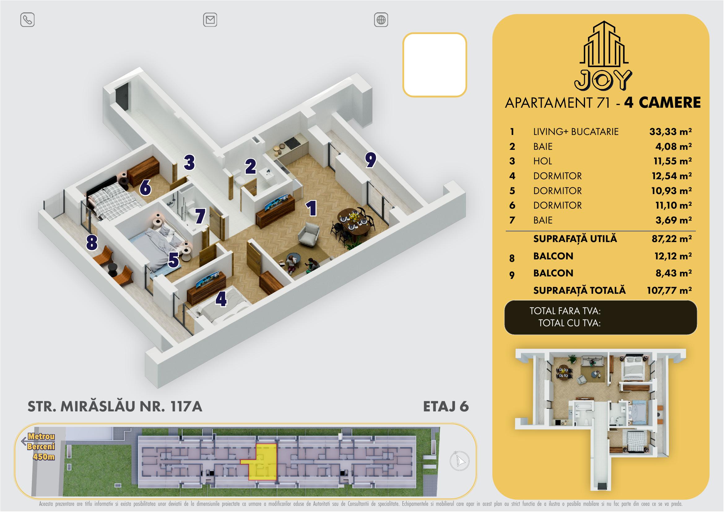 APARTAMENT 71 - 4 CAMERE