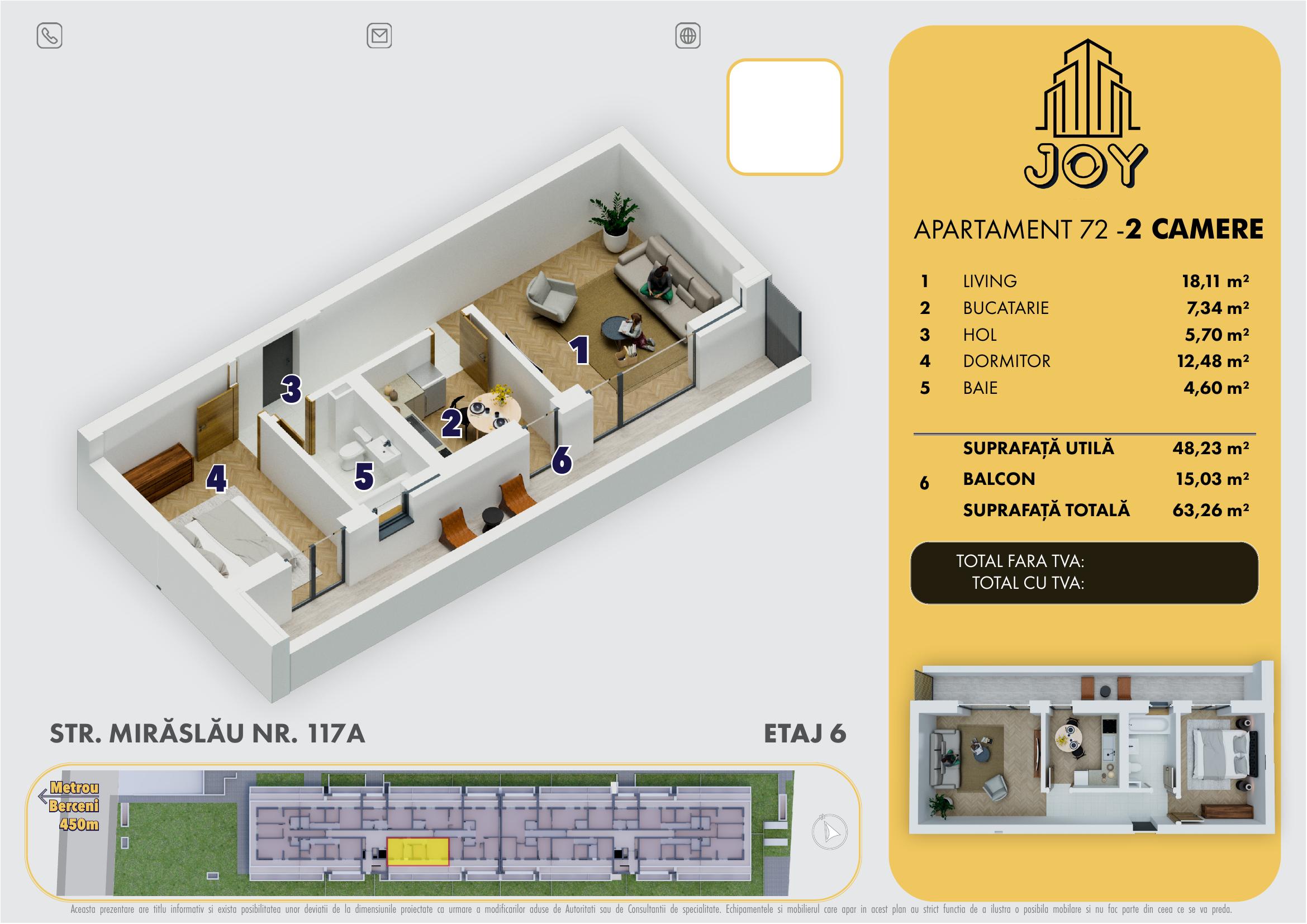 APARTAMENT 72 - 2 CAMERE