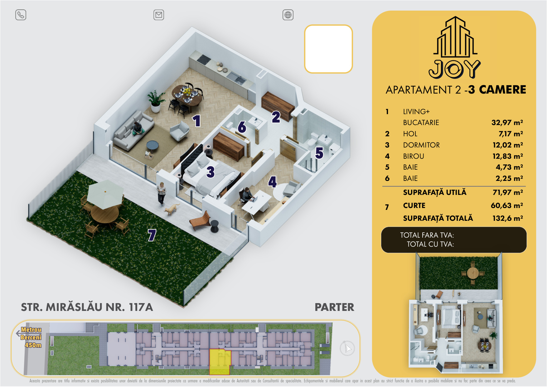 APARTAMENT 2 - 3 CAMERE