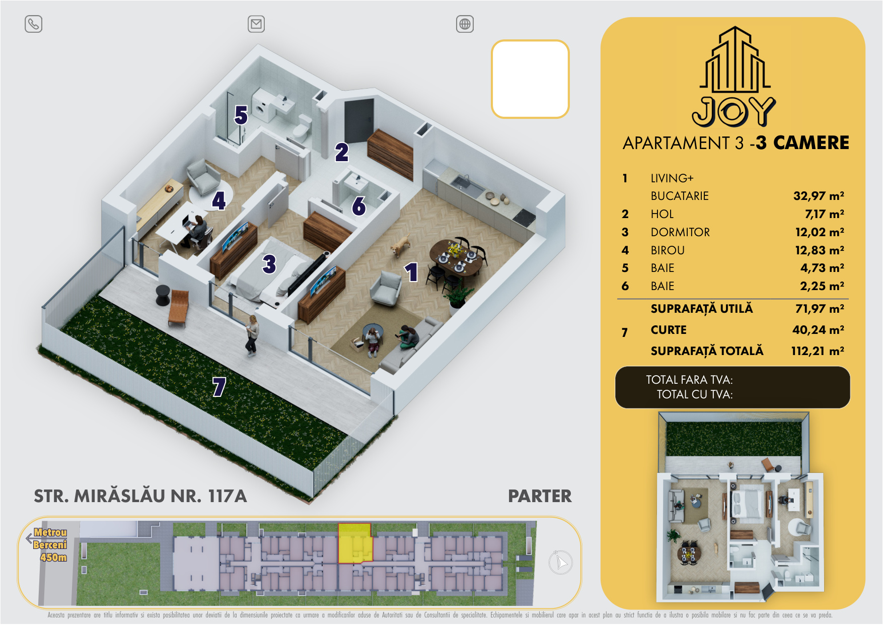 APARTAMENT 3 - 3 CAMERE