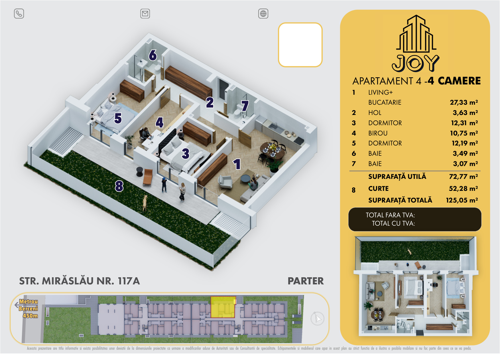 APARTAMENT 4 - 4 CAMERE