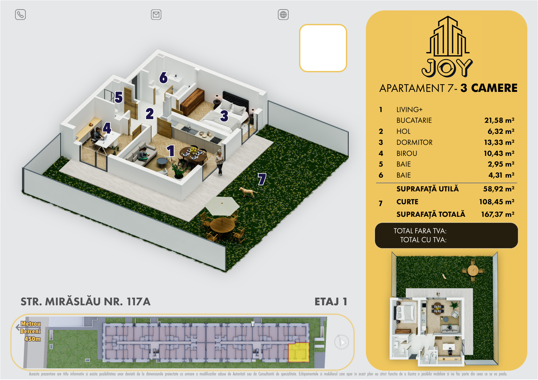 APARTAMENT 7 - 3 CAMERE