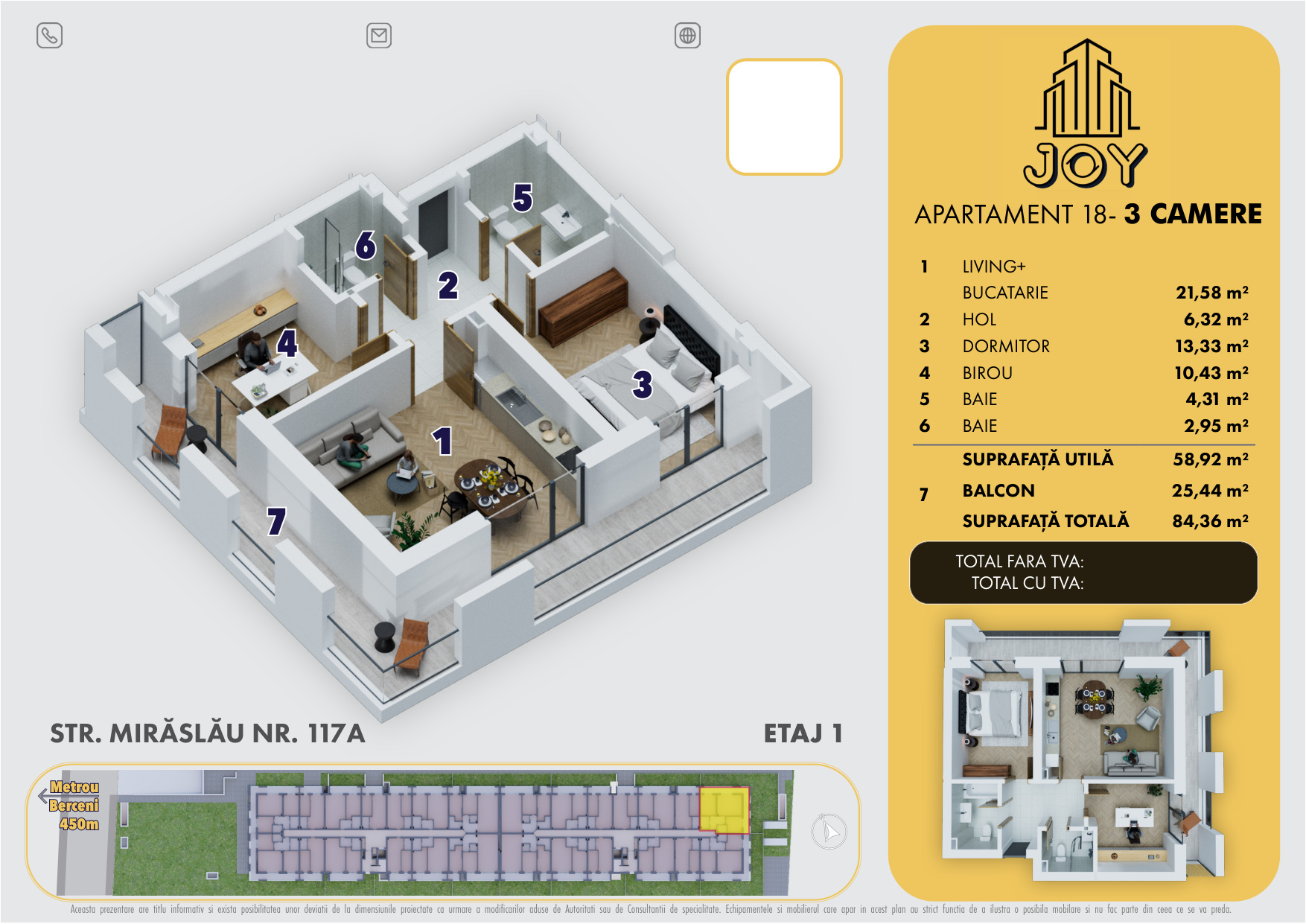 APARTAMENT 18 - 3 CAMERE