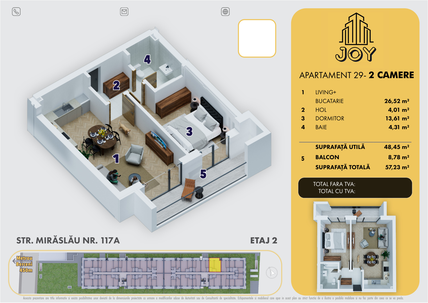 APARTAMENT 29 - 2 CAMERE
