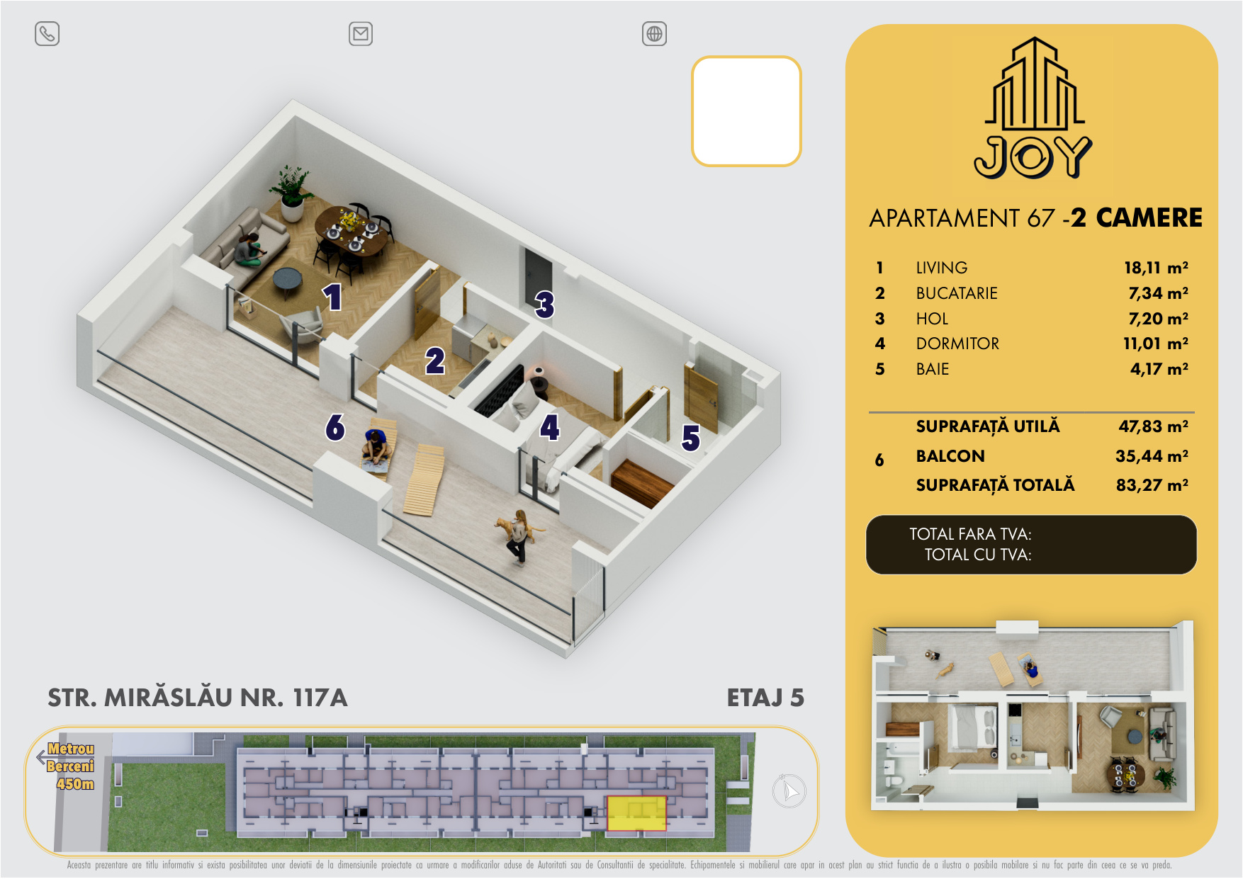 APARTAMENT 67 - 2 CAMERE