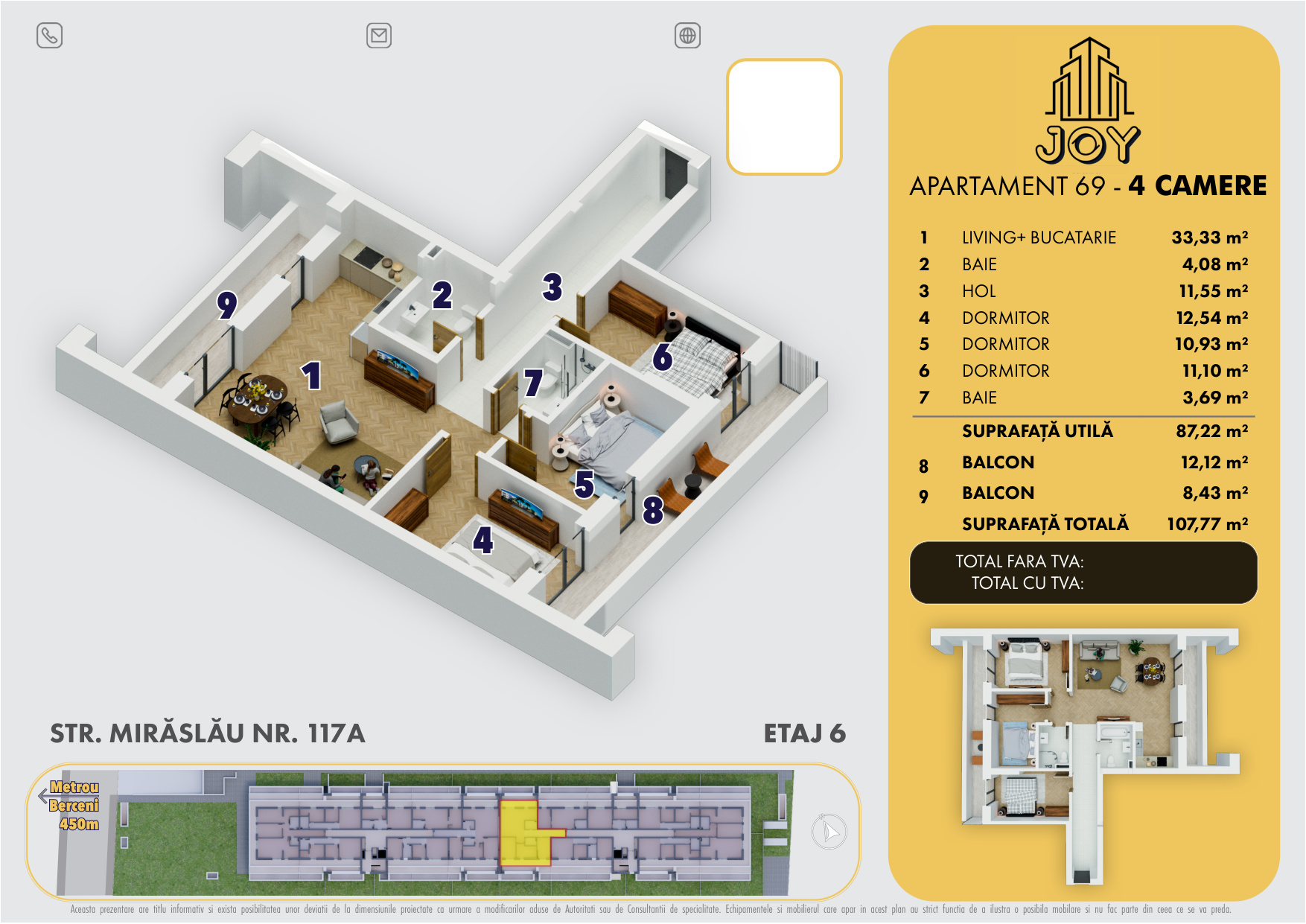 APARTAMENT 69 - 4 CAMERE
