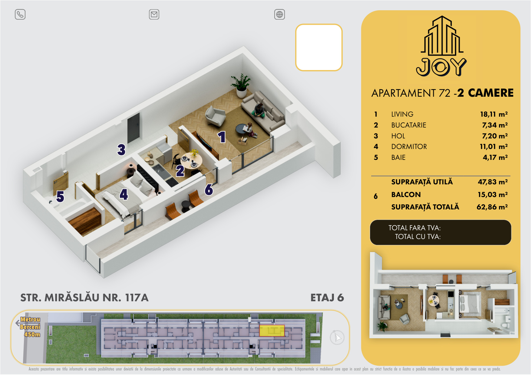 APARTAMENT 72 - 2 CAMERE