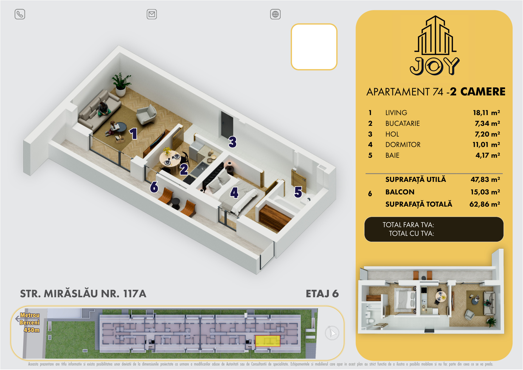 APARTAMENT 74 - 2 CAMERE