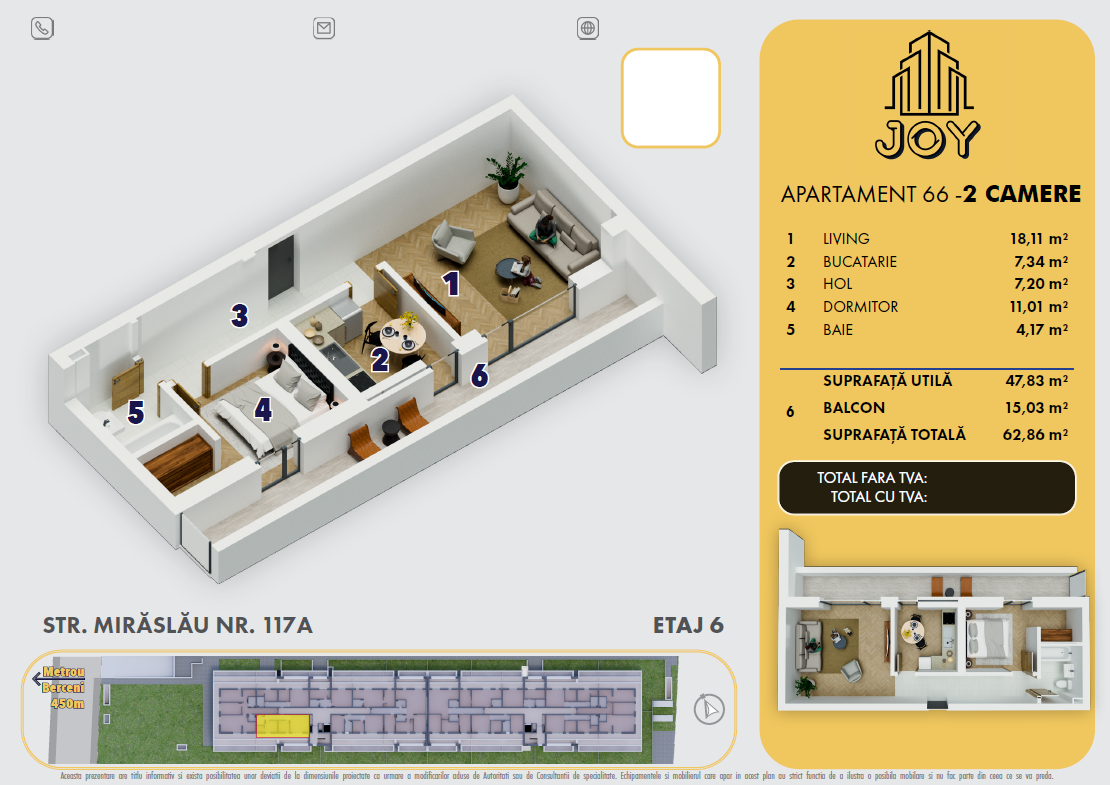 APARTAMENT 66 - 2 CAMERE